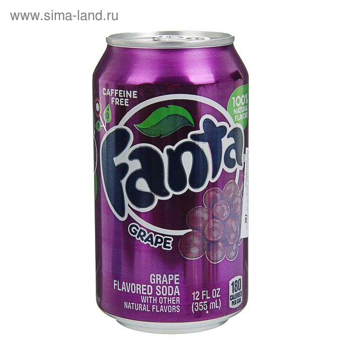 Напиток Fanta Grapes 355 мл - Фото 1