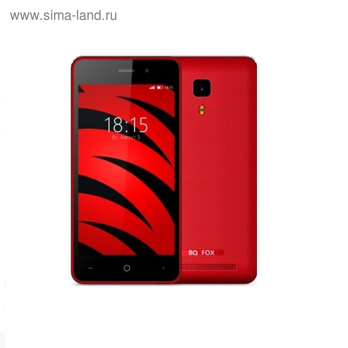 Смартфон BQ S-4526 Fox Wine Red, 2 sim, 8Gb,  4,5" IPS,854*480, 1Gb RAM, - Фото 1