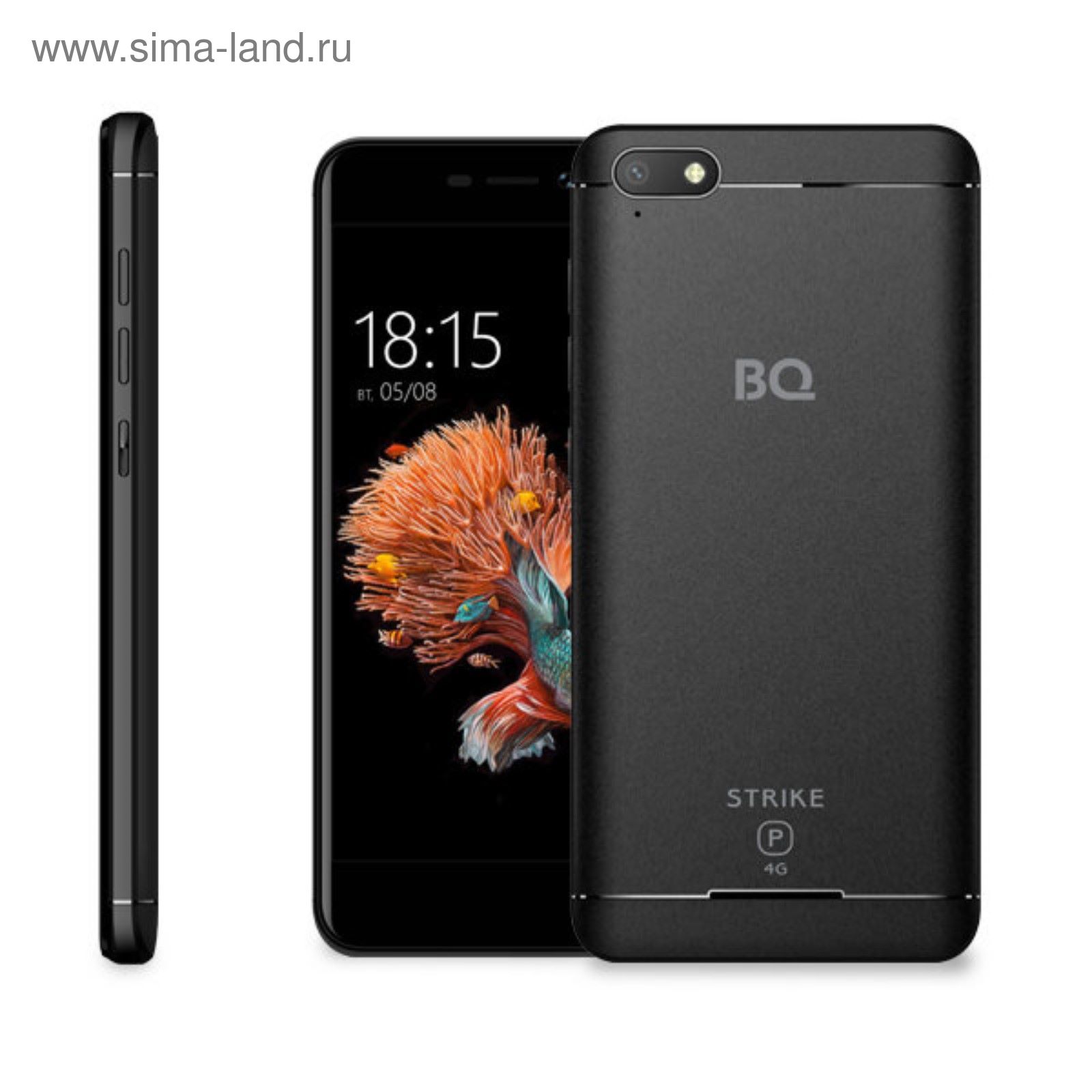 Смартфон BQ S-5037 Strike Power Black 4000mAh, 2 sim, LTE (2498873) -  Купить по цене от 5 738.98 руб. | Интернет магазин SIMA-LAND.RU