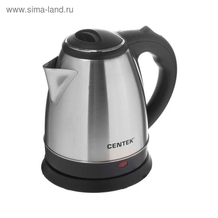 Чайник электрический Centek CT-0035, металл, 1.5 л, 2000 Вт, серебристый - Фото 1