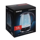 Чайник электрический Centek CT-0042, стекло, 1.8 л, 2200 Вт, подсветка, черный - Фото 8