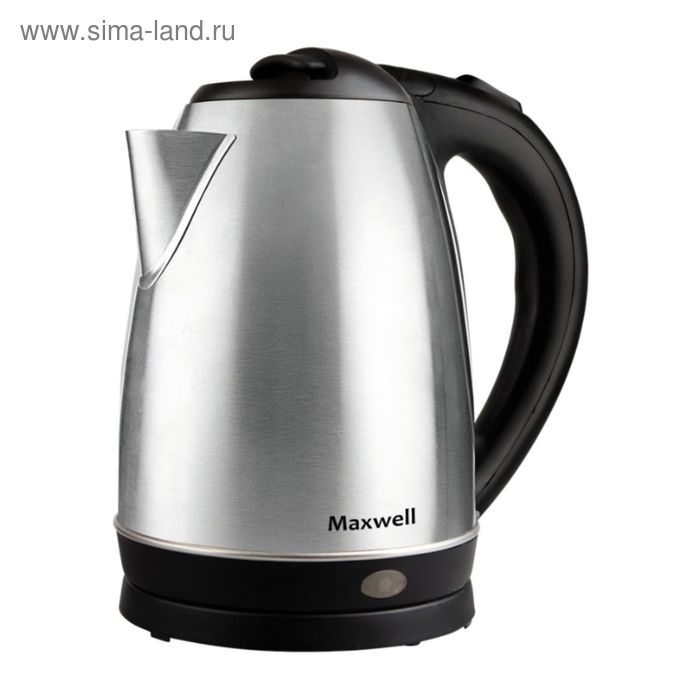 Чайник электрический Maxwell MW-1055 ST, металл, 1.8 л, 2200 Вт, серебристый - Фото 1