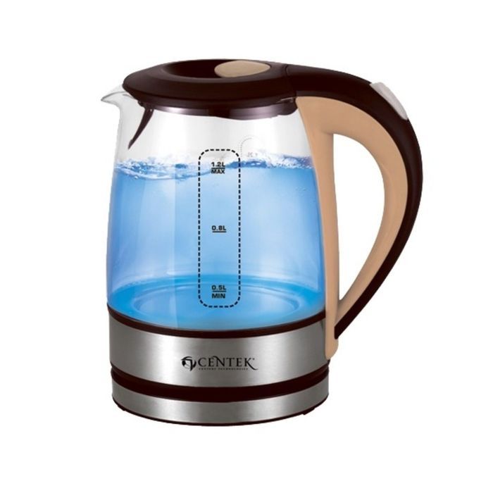 Чайник электрический Centek CT-0047, 1.2 л, 2200 Вт, коричневый - фото 51331346 Чайник электрический Centek CT-0047, 1.2 л, 2200 Вт, коричневый - фото 51331346