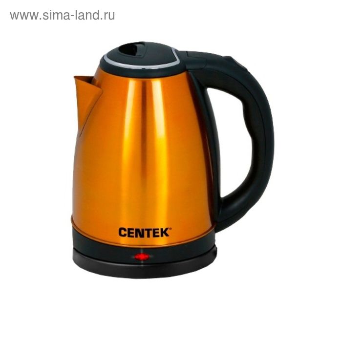 Чайник электрический Centek CT-1068, 2 л, 2000 Вт, золотой - Фото 1