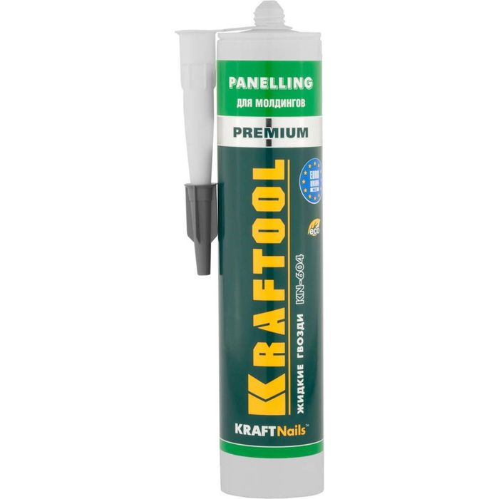 Клей KRAFTOOL KraftNails Premium KN-604, монтажный, для молдингов, панелей, керамики, 310 мл  249946