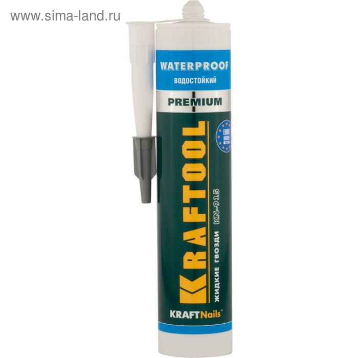 Клей монтажный KRAFTOOL KraftNails Premium KN-915, водостойкий с антисептиком, 310 мл - Фото 1