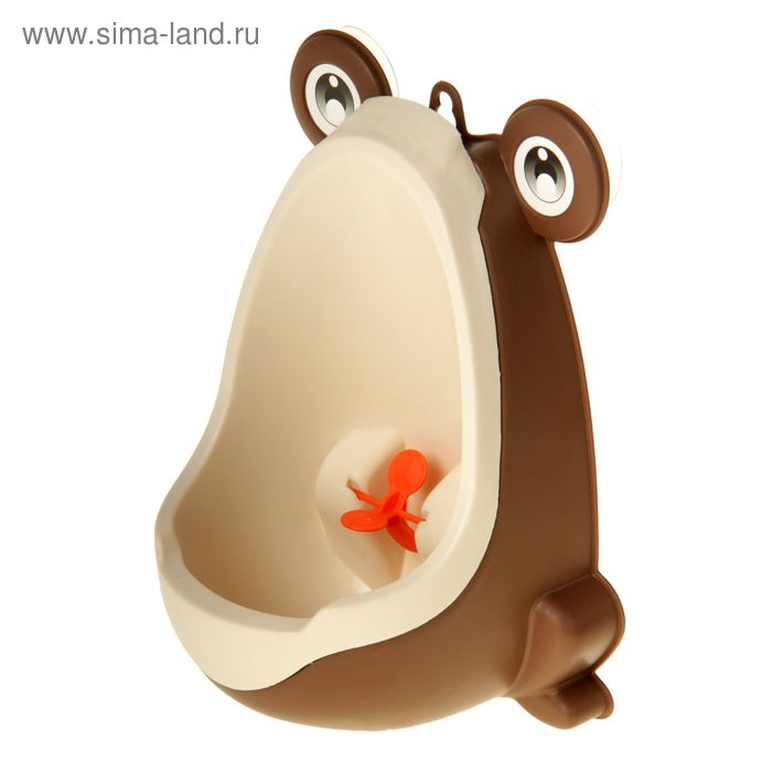 Писсуар детский «Лягушка», цвет коричневый - Фото 1