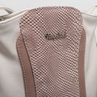 Сумка женская на молнии, 1 отдел, наружный карман, регулируемый ремень, цвет белый/пудра - Фото 4