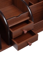 Органайзер 7 секций, 2 выдвижных ящика, серия Орех с кантом темным, 16×30×15 см - Фото 8