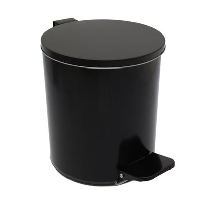 Урна с педалью, 7 л, цвет черный
