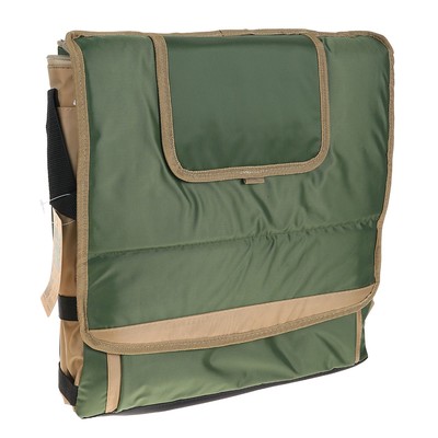 Термосумка «Арктика» на молнии, объём 30 л, с люком, зелёная