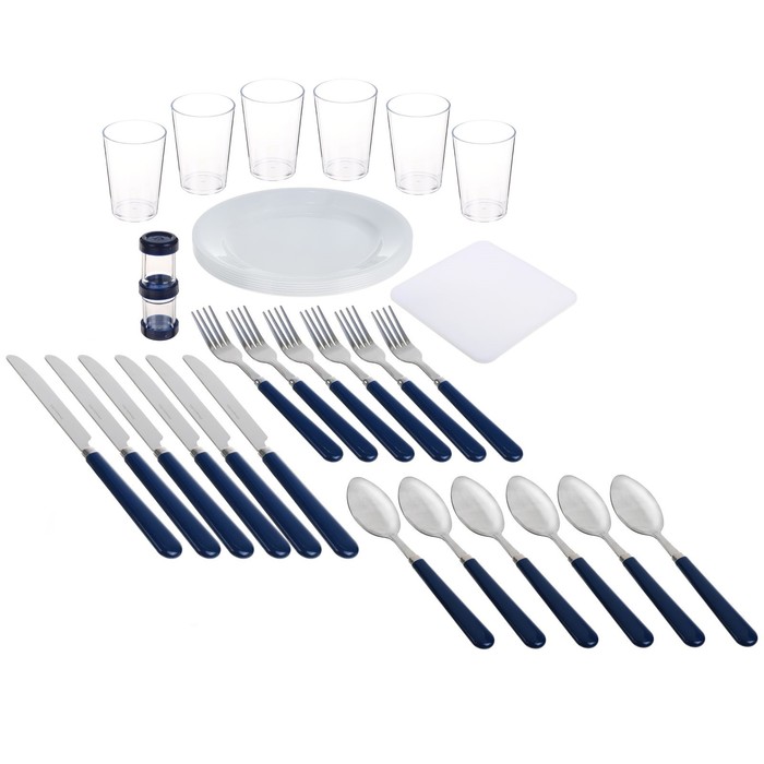 Термосумка "Арктика", с набором посуды для пикника на 6 человек, 22 л, 40 х 29.5 х 31 см - фото 1908318082