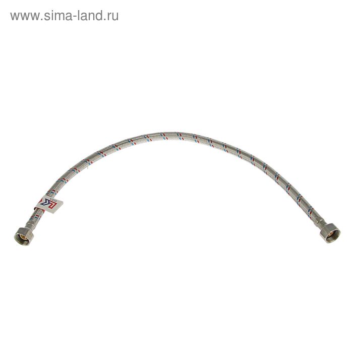 Подводка гибкая ELKA, гайка-гайка, 60 см, гайка сталь - Фото 1