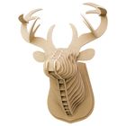 Картонный 3D-конструктор «Голова благородного оленя», цвет бурый - Фото 1