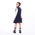 Школьный сарафан для девочки, цвет синий, рост 122 - Фото 6