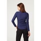 Рубашка женская с рельфами, размер 44, цвет синий, 65% хлопок + 35% п/э - Фото 4
