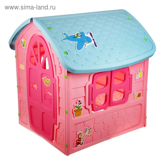 Детский игровой домик, цвет розовый - Фото 1