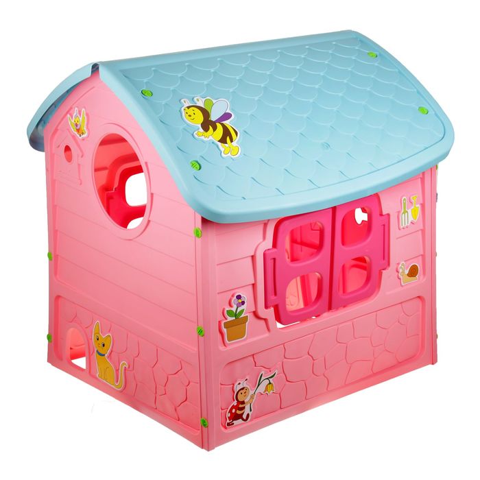 Детский игровой домик, цвет розовый - фото 1909791433