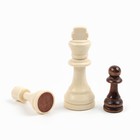 Шахматы деревянные большие "Дракон", настольная игра 40х40 см, король h-9 см, пешка h-4.5 см - Фото 3