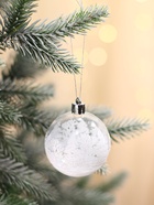 Ёлочные игрушки «Изморозь», шары новогодние, набор 6 шт., d=6 см, белый 2131338