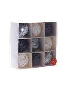 Ёлочные игрушки «Металлик», шары новогодние, d=8 см, набор 9 шт., россыпь, МИКС  (артикул 2131350)  большой выбор товаров оптом и в розницу по низким ценам с доставкой