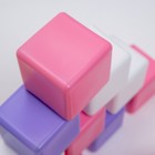 Набор цветных кубиков, 12 шт, 6 х 6 см, цвет розовый - Фото 4