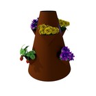 Клумба конусная, d = 15–45 см, h = 60 см, коричневая - Фото 2