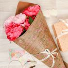 Бумага упаковочная крафт «Роспись на досочках», 50 х 70 см - Фото 1