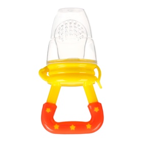 Ниблер для прикорма, от 5 мес., с силиконовой сеточкой, размер М, желтый