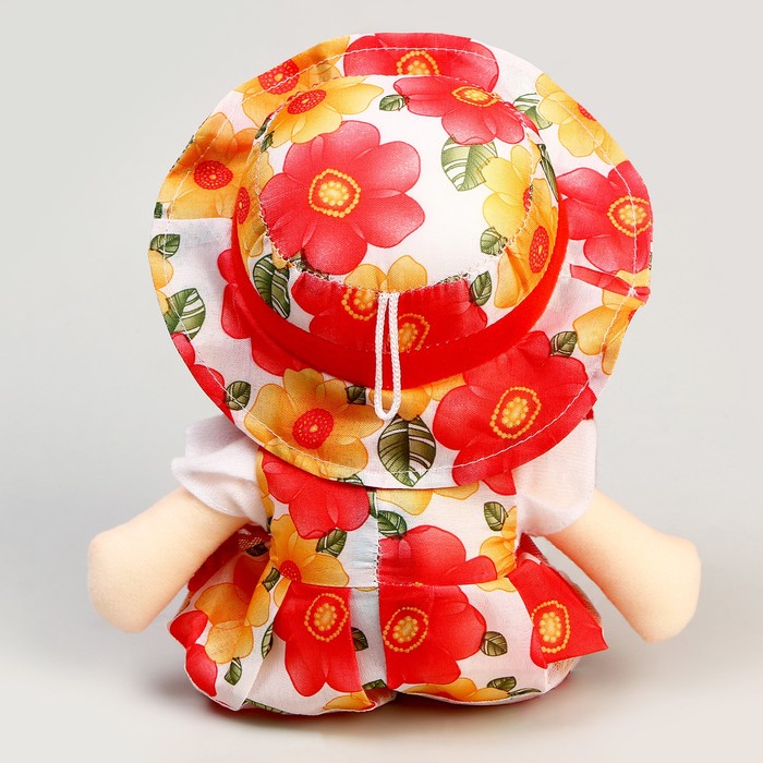 Мягкая кукла «Девочка», платье в цветочек, цвета МИКС - фото 1905411521