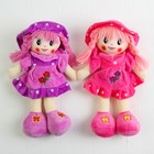 Мягкая игрушка кукла "Девочка" косички, цветочек на платье, цвета МИКС - Фото 3