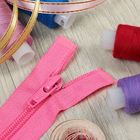 Молния "Спираль", №5, разъёмная, 40см, цвет ярко-розовый - Фото 2