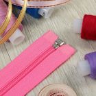 Молния "Спираль", №5, разъёмная, 40см, цвет ярко-розовый - Фото 3