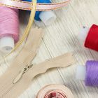 Молния "Спираль", №3, неразъёмная, потайная, 20см, цвет слоновая кость - Фото 4