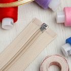 Молния "Спираль", №5, разъёмная, 60см, цвет слоновая кость - Фото 3