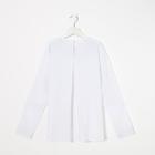 Школьная блузка для девочки, цвет белый, рост 134 - Фото 6