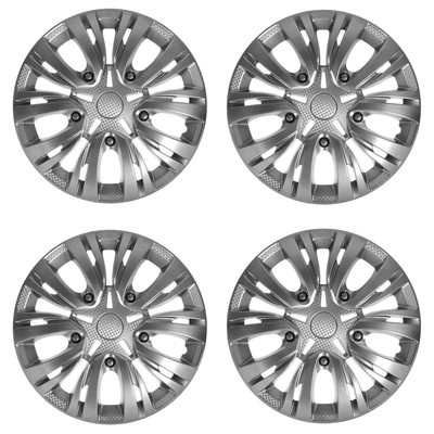 Колпаки колесные R=16 «ЛИОН», серебристый, набор 4 шт.