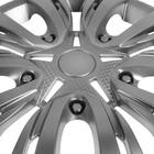 Колпаки колесные R=16 «ЛИОН», серебристый, набор 4 шт. - Фото 2