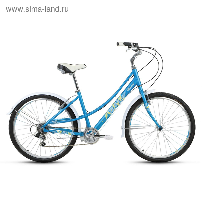 Велосипед 26" Forward Azure 1.0, 2017, цвет синий мат., размер 17"