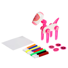 Проектор-лампа для рисования «Космическая собачка», 4 слайда, 32 картинки, 8 фломастеров, МИКС - Фото 10