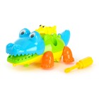 Конструктор для малышей «Крокодильчик», 9 деталей, цвета МИКС - фото 108321720