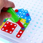 Конструктор «Болтовая мозаика: Фантазии», с отвёрткой и основанием, 180 деталей - Фото 3