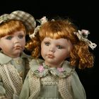 Кукла коллекционная "Парочка в нарядах оливковых тонов " (набор 2 шт) 30 см - Фото 2