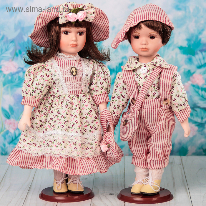 Кукла коллекционная "Парочка Анфиса и Марк" (набор 2 шт) 30 см - Фото 1