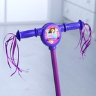 Самокат детский "София Прекрасная" 2017 музыка, свет, три колеса PVC d=130/110 мм - Фото 3