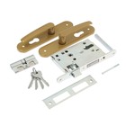 Замок врезной "Птимаш" 3В4-3.08, м/о 55 мм, с ручкой, 4 ключа, цвет золото - Фото 2