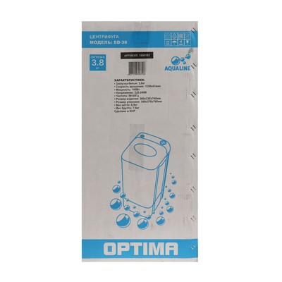 Центрифуга Optima SD-38, 160 Вт, 1350 об/мин, до 3.8 кг