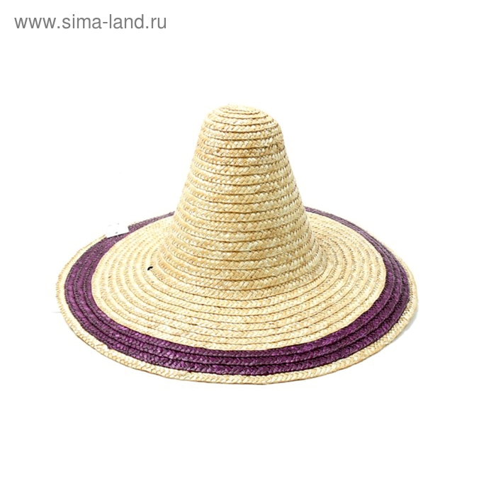 Карнавальная шляпа "Сомбреро", 2 цвета, р-р 56-58 - Фото 1