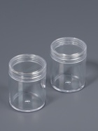 Набор баночек для мелочей, d=3.9×5 см, 2 шт., прозрачный - Фото 3