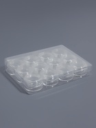 Органайзер для хранения мелочей, 12 баночек, 4.5, мл, 12.5×9.5×2 см, прозрачный - Фото 4